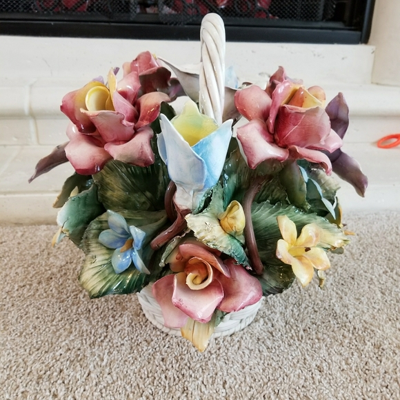 ❤EUC❤ CAPODIMONTE LARGE BASKET - Picture 15 of 16